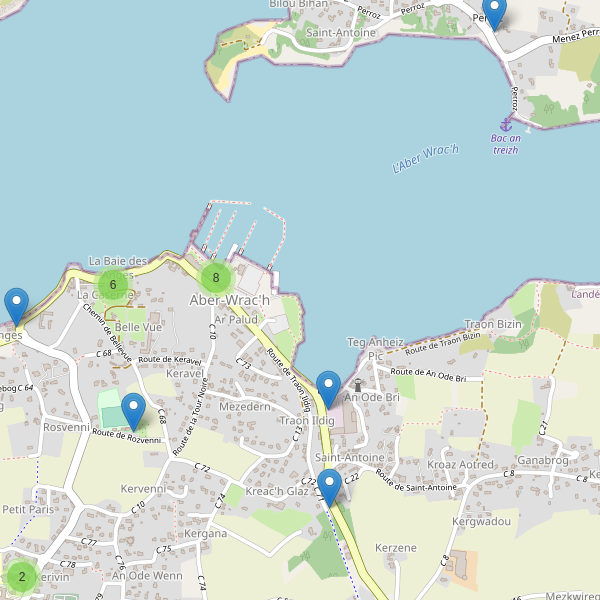 Carte des parkings à Aber-Wrac'h Thumbnail