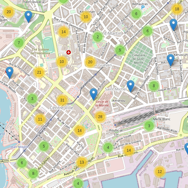 Thumbnail Carte des parkings à Brest