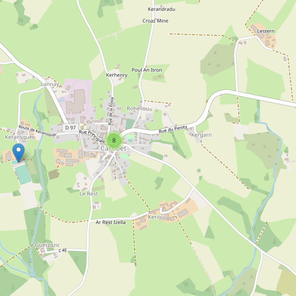 Carte des parkings à Carnoët Thumbnail