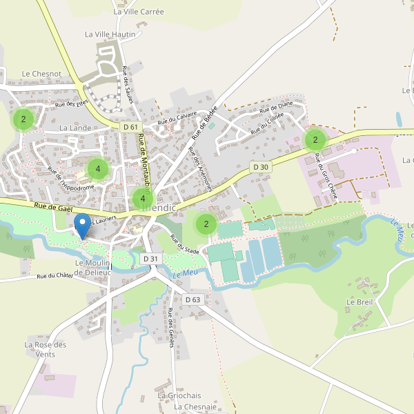 Carte des parkings à Iffendic Thumbnail