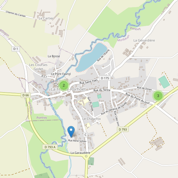 Carte des parkings à La Trinité-Porhoët Thumbnail