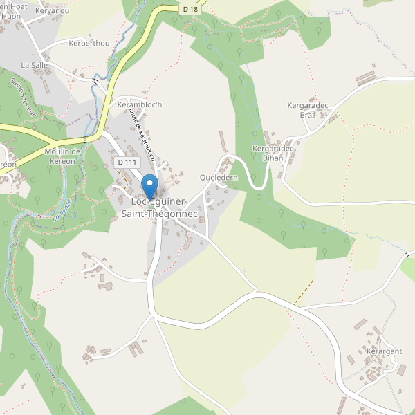Carte des parkings à Loc-Eguiner-Saint-Thégonnec Thumbnail