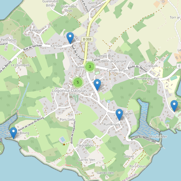Carte des parkings à Logonna-Daoulas Thumbnail