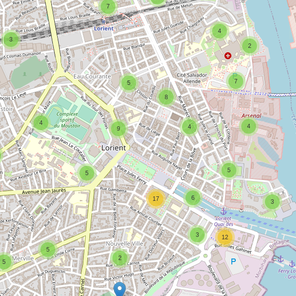 Thumbnail Carte des parkings à Lorient