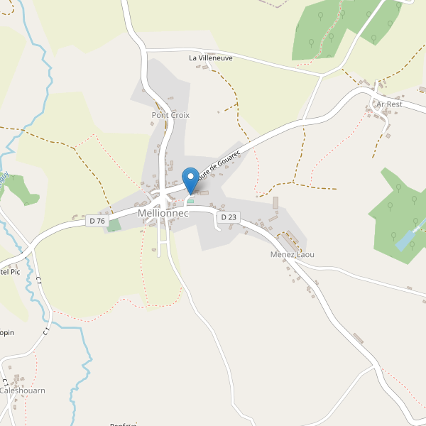 Carte des parkings à Mellionnec Thumbnail