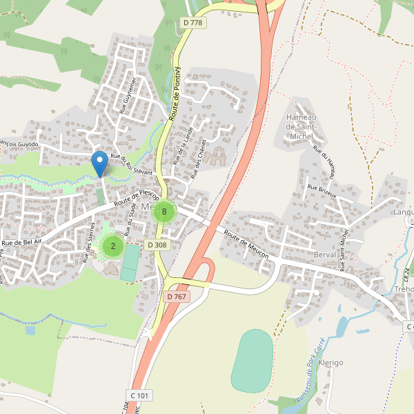 Carte des parkings à Meucon Thumbnail