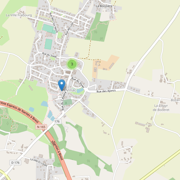 Carte des parkings à Nivillac Thumbnail