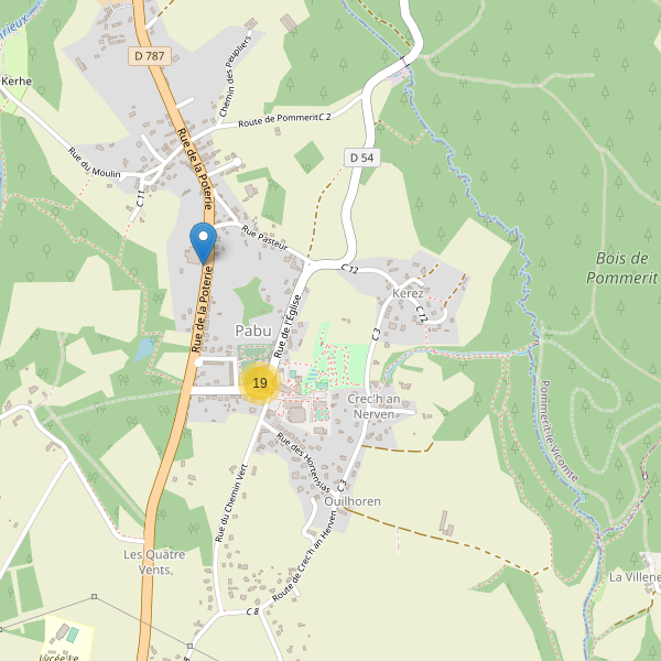Carte des parkings à Pabu Thumbnail
