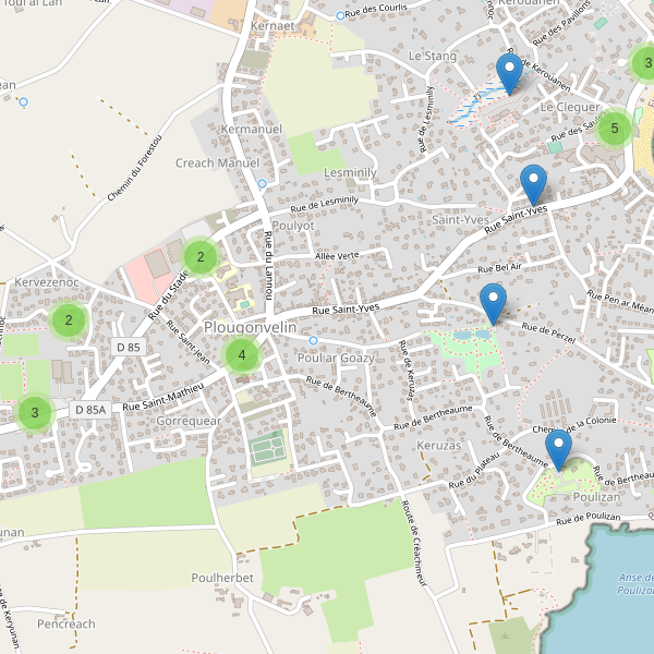 Carte des parkings à Plougonvelin Thumbnail