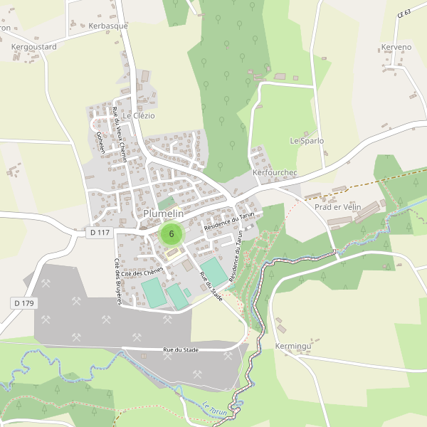 Carte des parkings à Plumelin Thumbnail