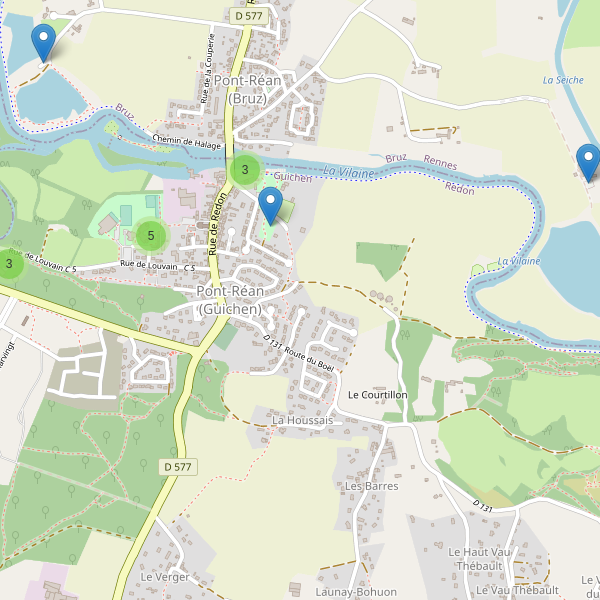 Carte des parkings à Pont-Réan (Guichen) Thumbnail