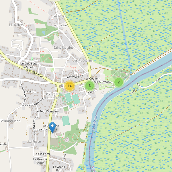 Carte des parkings à Rieux (Morbihan) Thumbnail