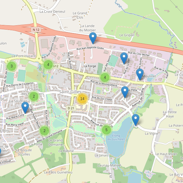Carte des parkings à Saint-Gilles (Ille-et-Vilaine) Thumbnail