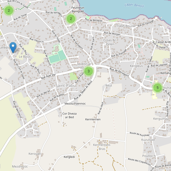Carte des parkings à Saint-Pabu Thumbnail