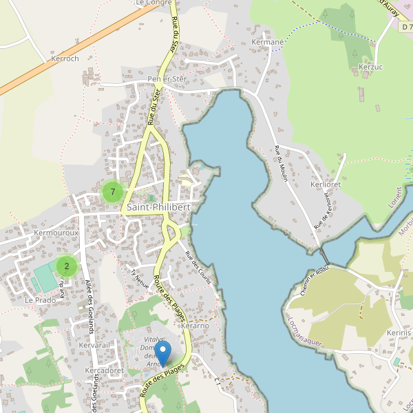 Carte des parkings à Saint-Philibert (Morbihan) Thumbnail