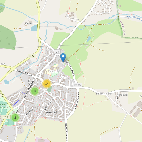Carte des parkings à Sulniac Thumbnail