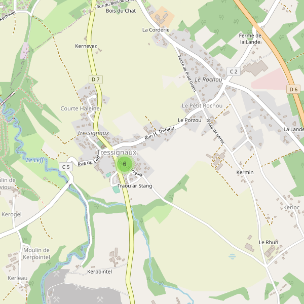 Carte des parkings à Tressignaux Thumbnail