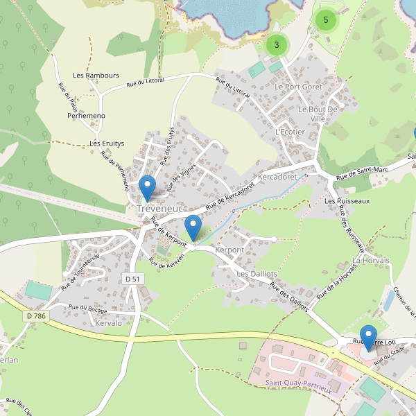 Carte des parkings à Tréveneuc Thumbnail