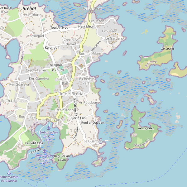 Carte des parkings à Île-de-Bréhat Thumbnail
