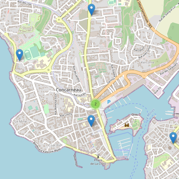 Carte des pharmacies à Concarneau Thumbnail