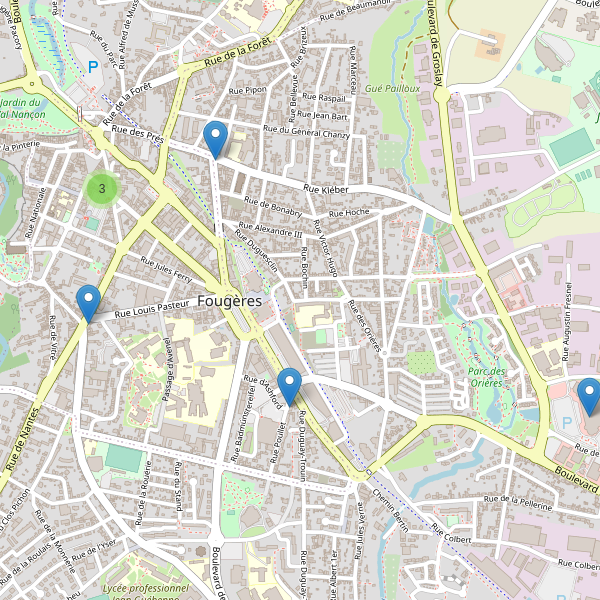 Carte des pharmacies à Fougères Thumbnail