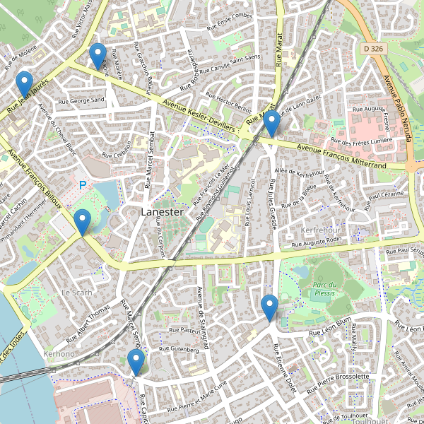 Carte des pharmacies à Lanester Thumbnail