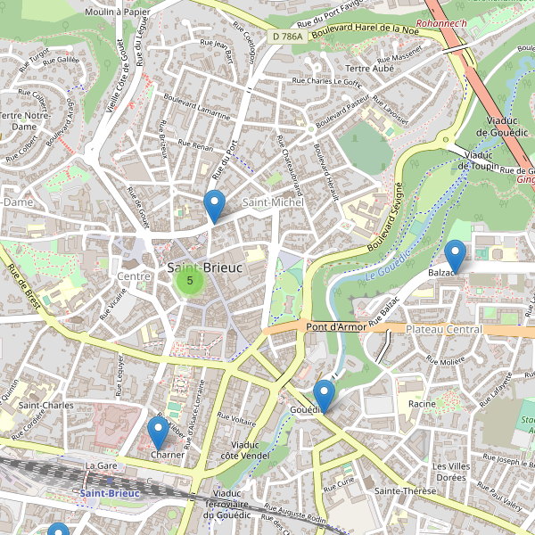 Carte des pharmacies à Saint-Brieuc Thumbnail