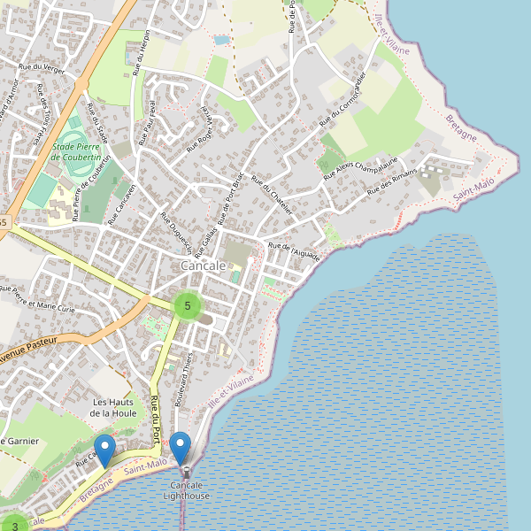 Carte des stationnement-velos à Cancale Thumbnail