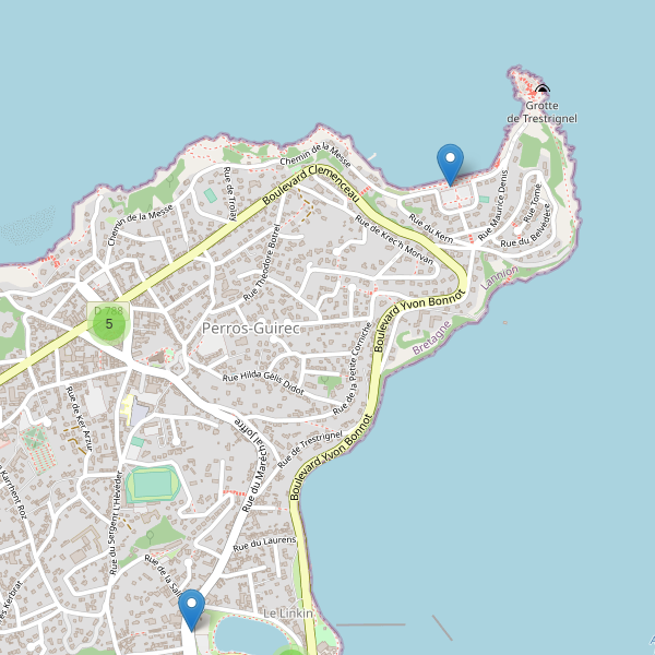 Carte des stationnement-velos à Perros-Guirec Thumbnail