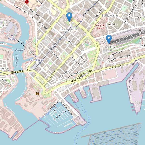 Carte des taxi à Brest Thumbnail