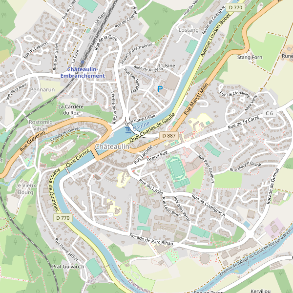 Carte des taxi à Châteaulin Thumbnail