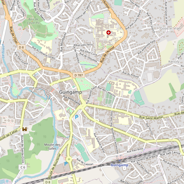Carte des taxi à Guingamp Thumbnail