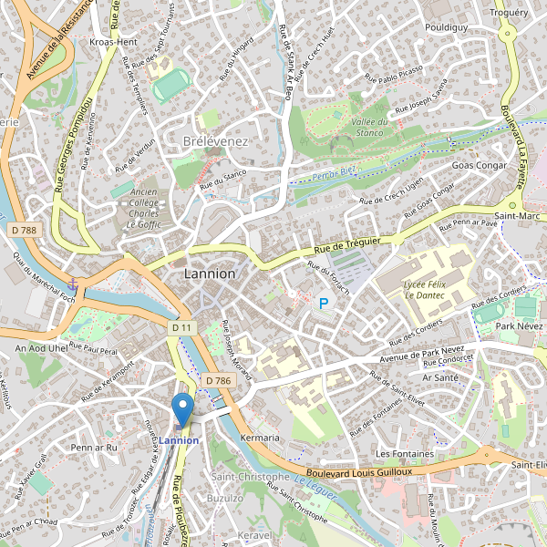 Carte des taxi à Lannion Thumbnail