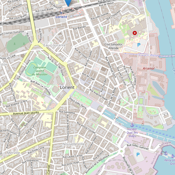 Carte des taxi à Lorient Thumbnail