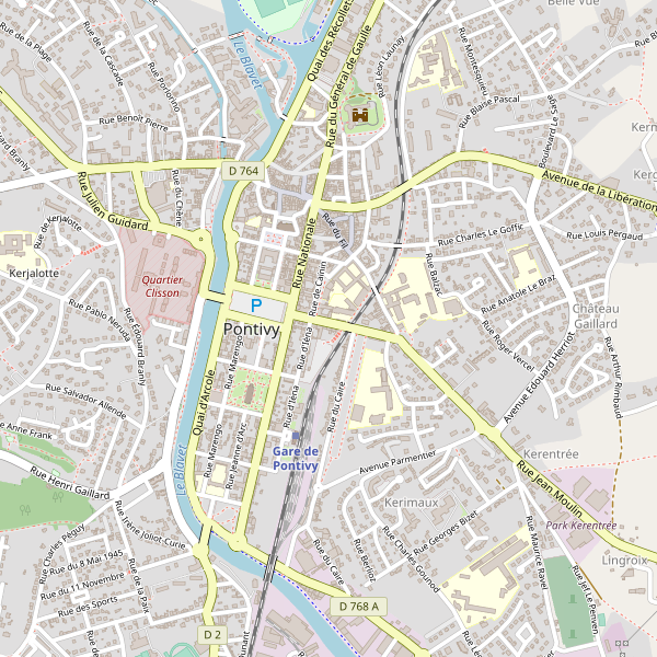 Carte des taxi à Pontivy Thumbnail