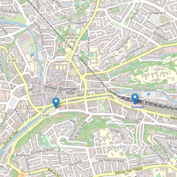 Carte des taxi à Quimper Thumbnail
