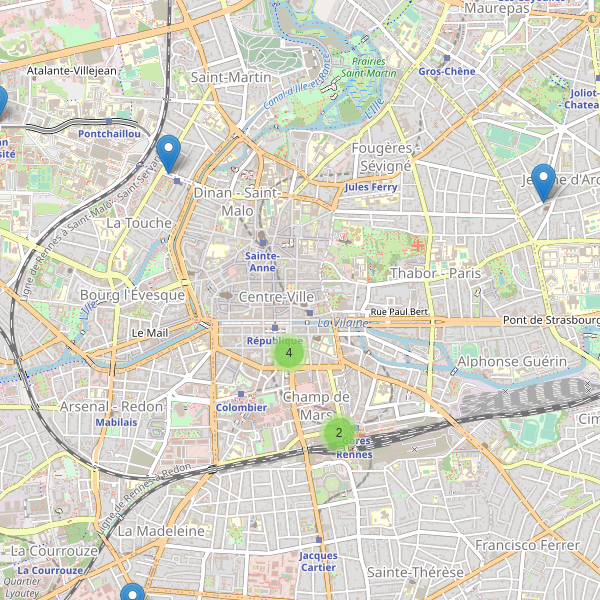 Carte des taxi à Rennes Thumbnail