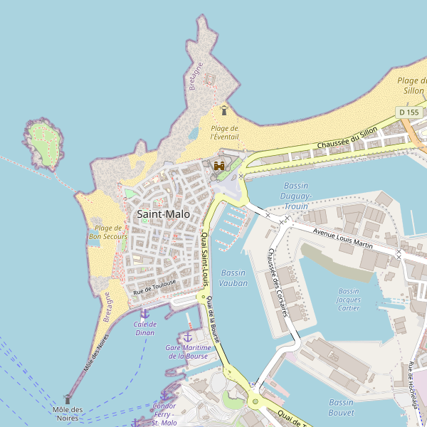 Carte des taxi à Saint-Malo Thumbnail