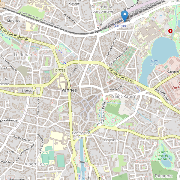Carte des taxi à Vannes Thumbnail