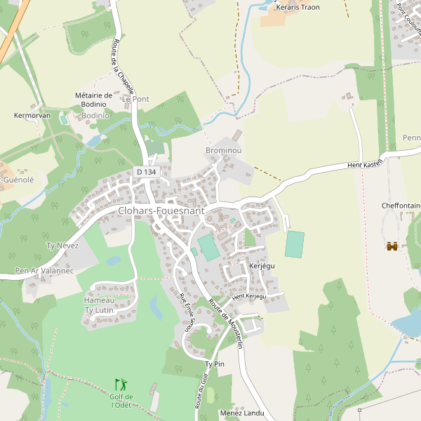 Carte des hotels à Clohars-Fouesnant Thumbnail
