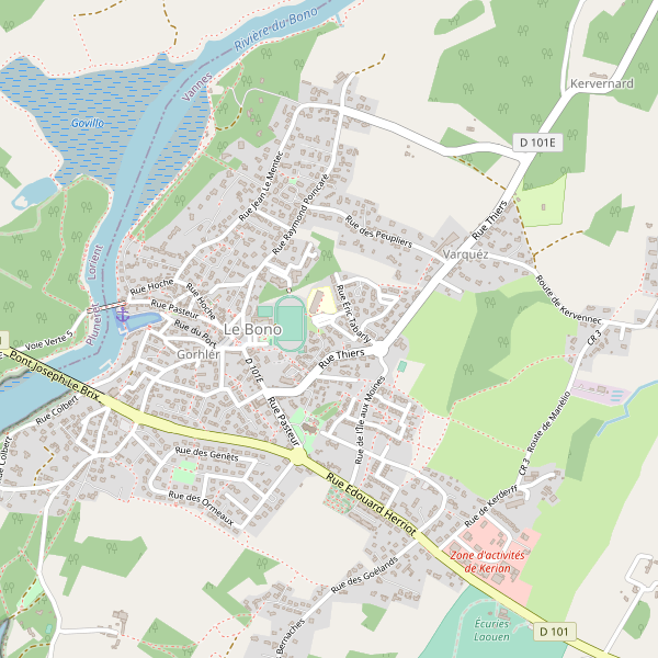 Carte des attractions à Le Bono Thumbnail