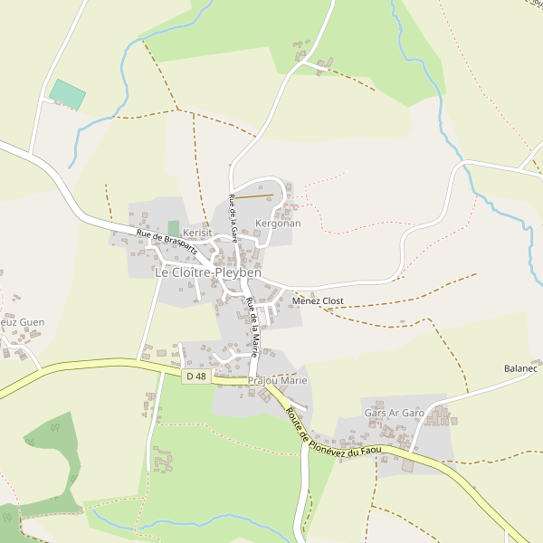 Plan de Le Cloître-Pleyben Thumbnail
