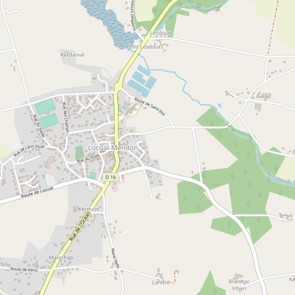 Carte des bedandbreakfast à Locoal-Mendon Thumbnail