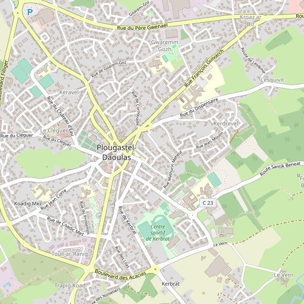 Carte des renseignements à Plougastel-Daoulas Thumbnail