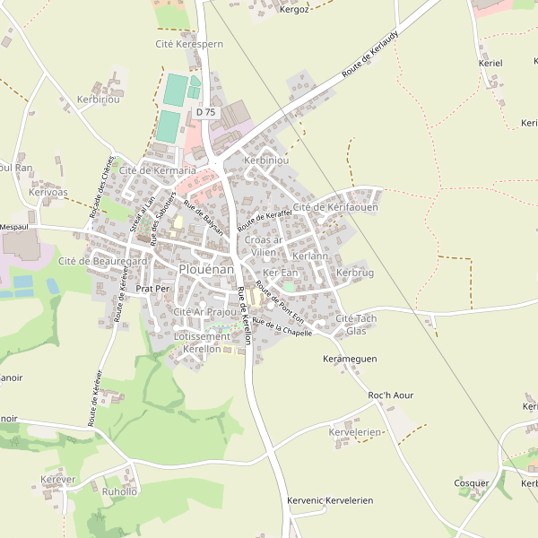 Carte des hotels à Plouénan Thumbnail