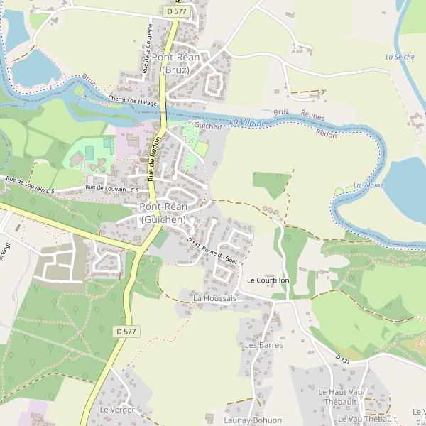Carte des pharmacies à Pont-Réan (Guichen) Thumbnail