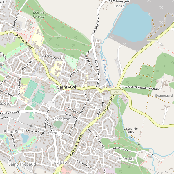 Carte des hotels à Saint-Avé Thumbnail
