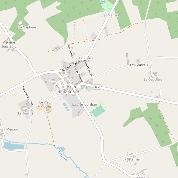 Carte des hotels à Saint-Brieuc-de-Mauron Thumbnail