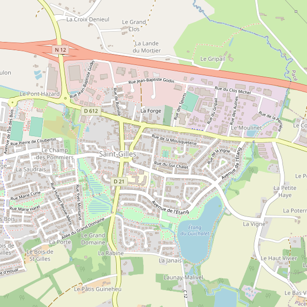 Carte des location-voiture à Saint-Gilles (Ille-et-Vilaine) Thumbnail