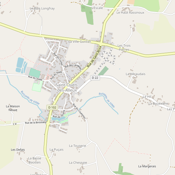 Carte des hotels à Saint-Ouen-des-Alleux Thumbnail